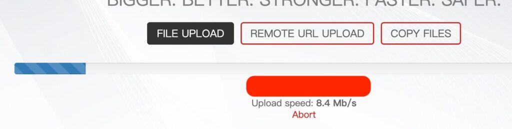 DailyUploads upload speed